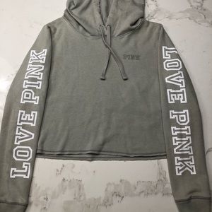 PINK cropped hoodie💗